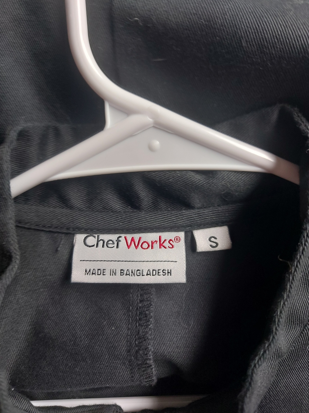 Chef Works Black Long Sleeve Double Breasted Chef Coat Size Small S - Picture 8 of 9